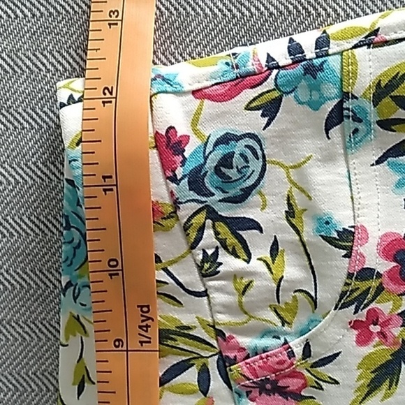 Steve Madden White Colourful Floral Print Pull On Stretch Pants Jeggings Size S - Picture 9 of 11